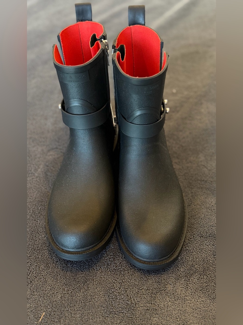 rag & bone Shoe with Vibrant Red Lining and Branded Insole